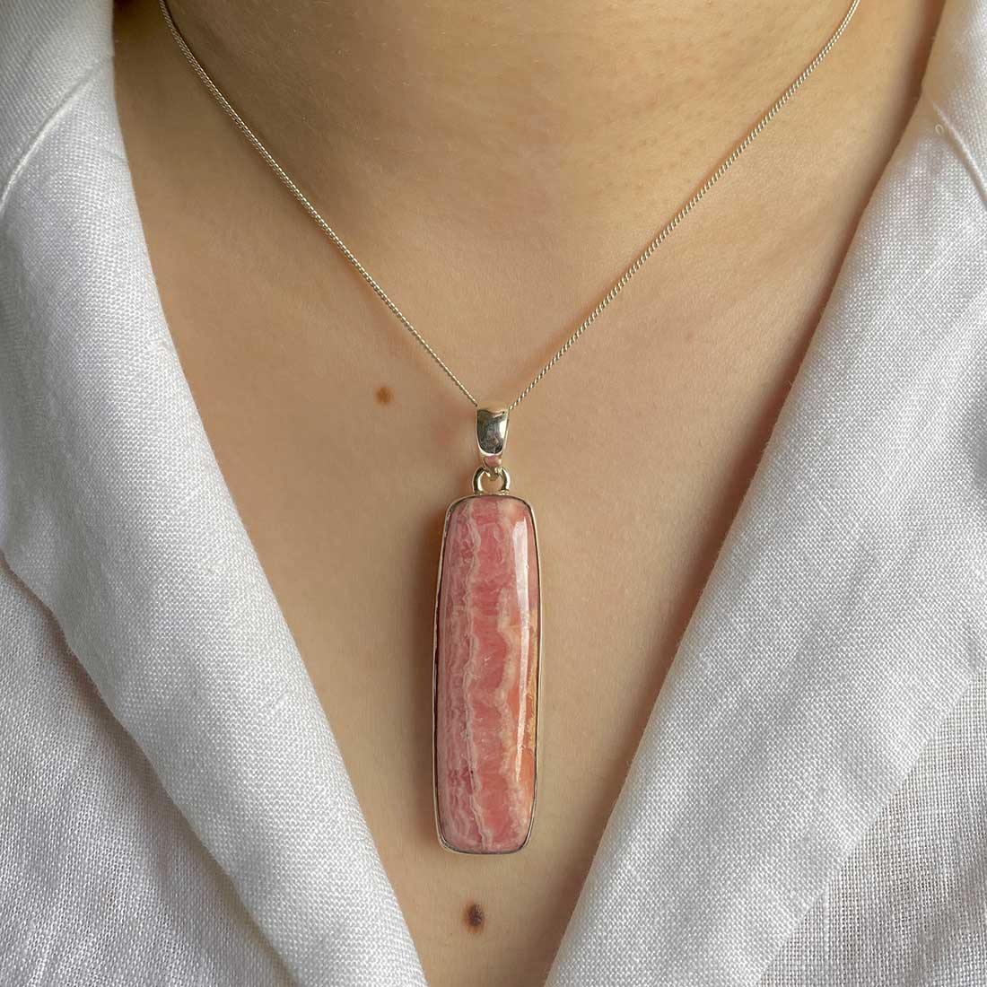 Rhodochrosite Pendant-(RDC-P-12.)